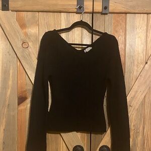 H&M Elegant Black Knit Top